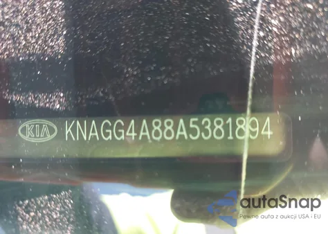 2010 Kia Optima Lx from USA, damaged, VIN KNAGG4A88A5381894